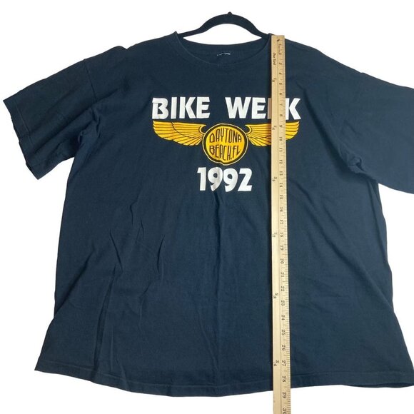 Bike Week Daytona 1992 Graphic Shirt Sz XL Single Stitch Vintage Motorcycle READ - Picture 4 of 7